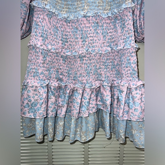*sold*Yvonne & Love Boho Ruffled Tiered Mini Dress - Picture 10 of 11